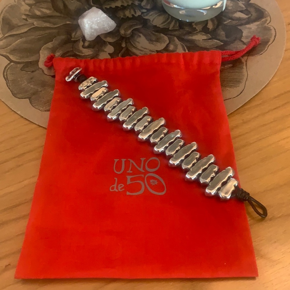Uno de 50 Silver Bracelet